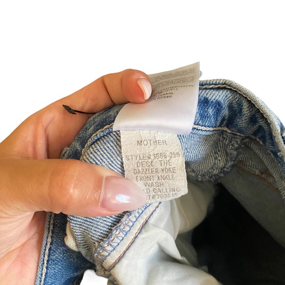 Mother Denim The Dazzler Yoke Front Ankle, Wild Calling Size 31 - Picture 9 of 11